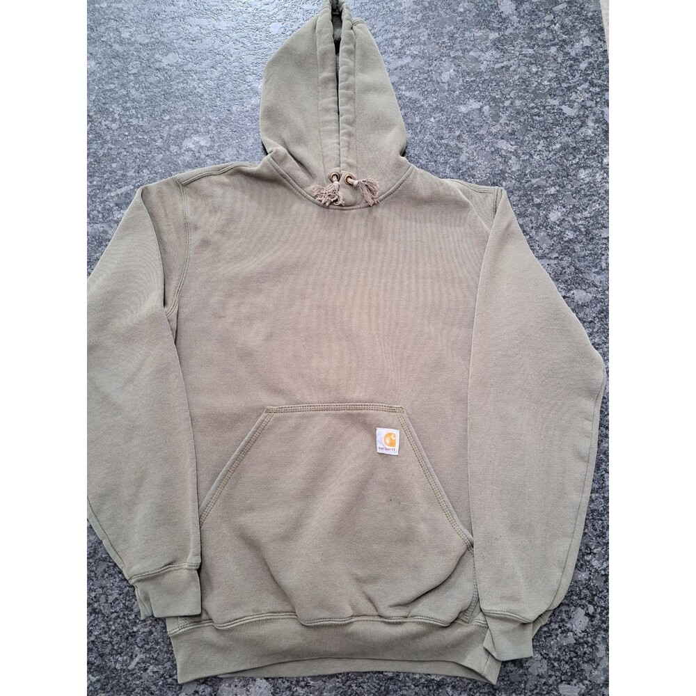 Carhartt Hoodie Sweatshirt Mens Small Moss Green Cotton Loose Fit TS0121-M